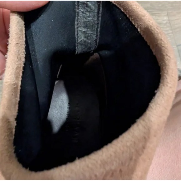 Cole Haan Laree Suede Sock Bootie Women's 9.5 in Mocha Mousse Block Heel Stretch - Picture 9 of 10